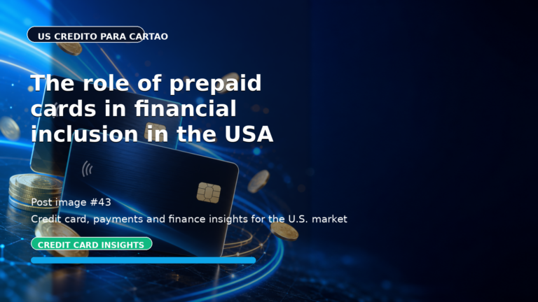 The role of prepaid cards in financial inclusion in the USA