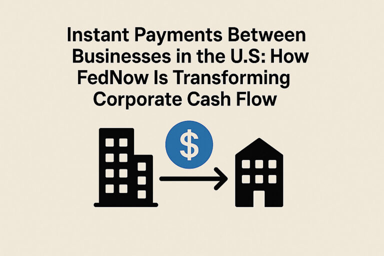 Instant Payments Between Businesses in the U.S.: How FedNow Is Transforming Corporate Cash Flow