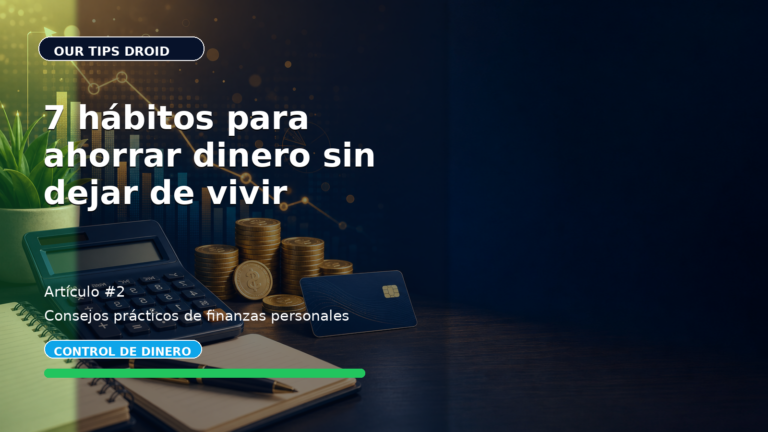 7 hábitos para ahorrar dinero sin dejar de vivir
