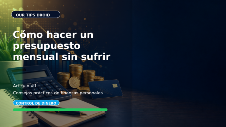 Cómo hacer un presupuesto mensual sin sufrir