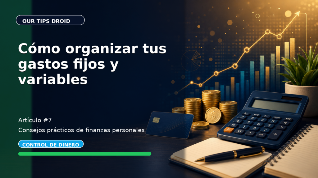Cómo organizar tus gastos fijos y variables