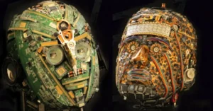 Repurposed Electronic Waste Art